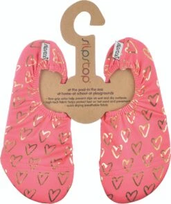 Slipstop Lily - Goud Hartje Fuchsia Roze