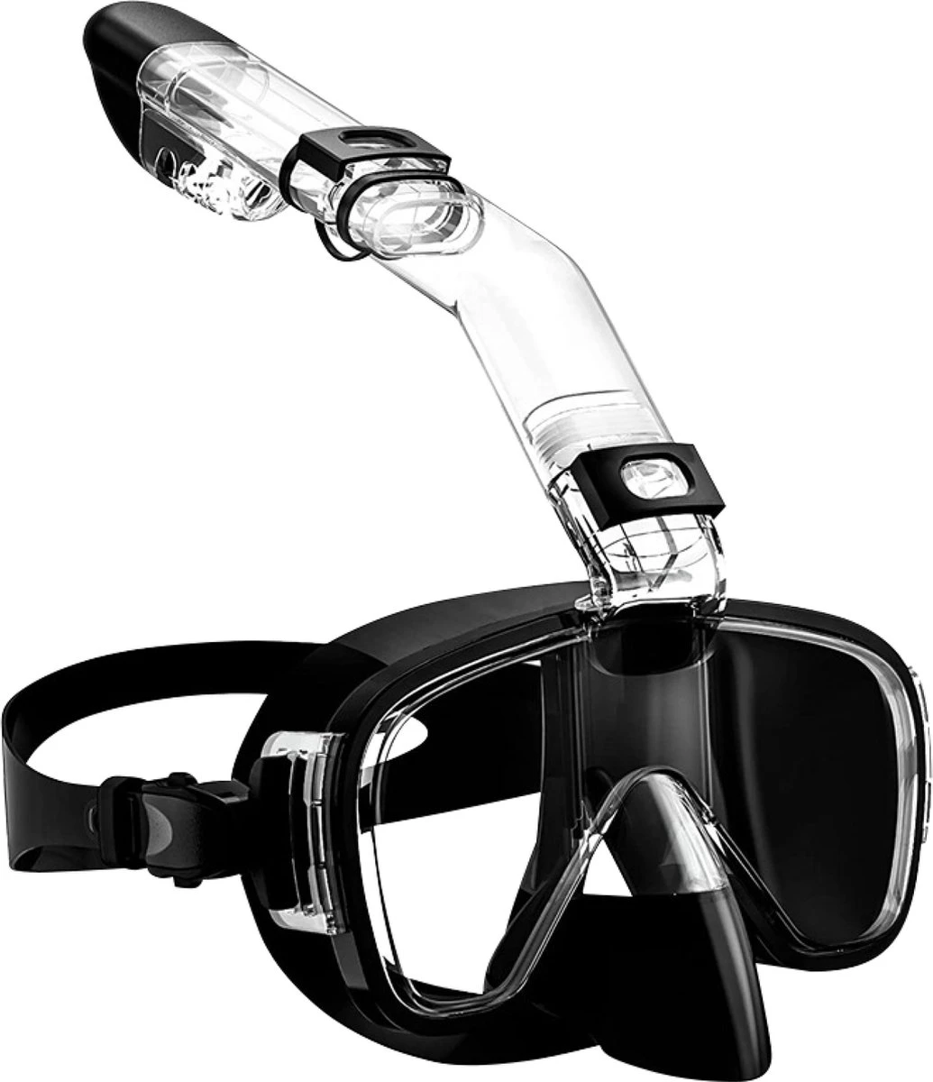 Nuvance - Snorkelmasker Incl Oordoppen - One Size Fits All - Duikmasker - Duikbril Met Snorkel - Snorkelset Voor Kinderen - Zwart 3 Nuvance - Snorkelmasker Incl Oordoppen - One Size Fits All - Duikmasker - Duikbril Met Snorkel - Snorkelset Voor Kinderen - Zwart