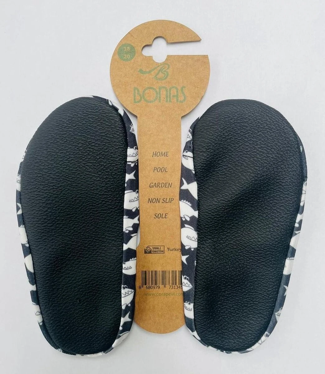 Bonas Antislip Zool Waterschoen | Zwemschoenen | Zwemslof | Gymschoen Voor Kinderen Maat 24-26 Piranha 4 Bonas Antislip Zool Waterschoen | Zwemschoenen | Zwemslof | Gymschoen Voor Kinderen Maat 24-26 Piranha - Afbeelding 2