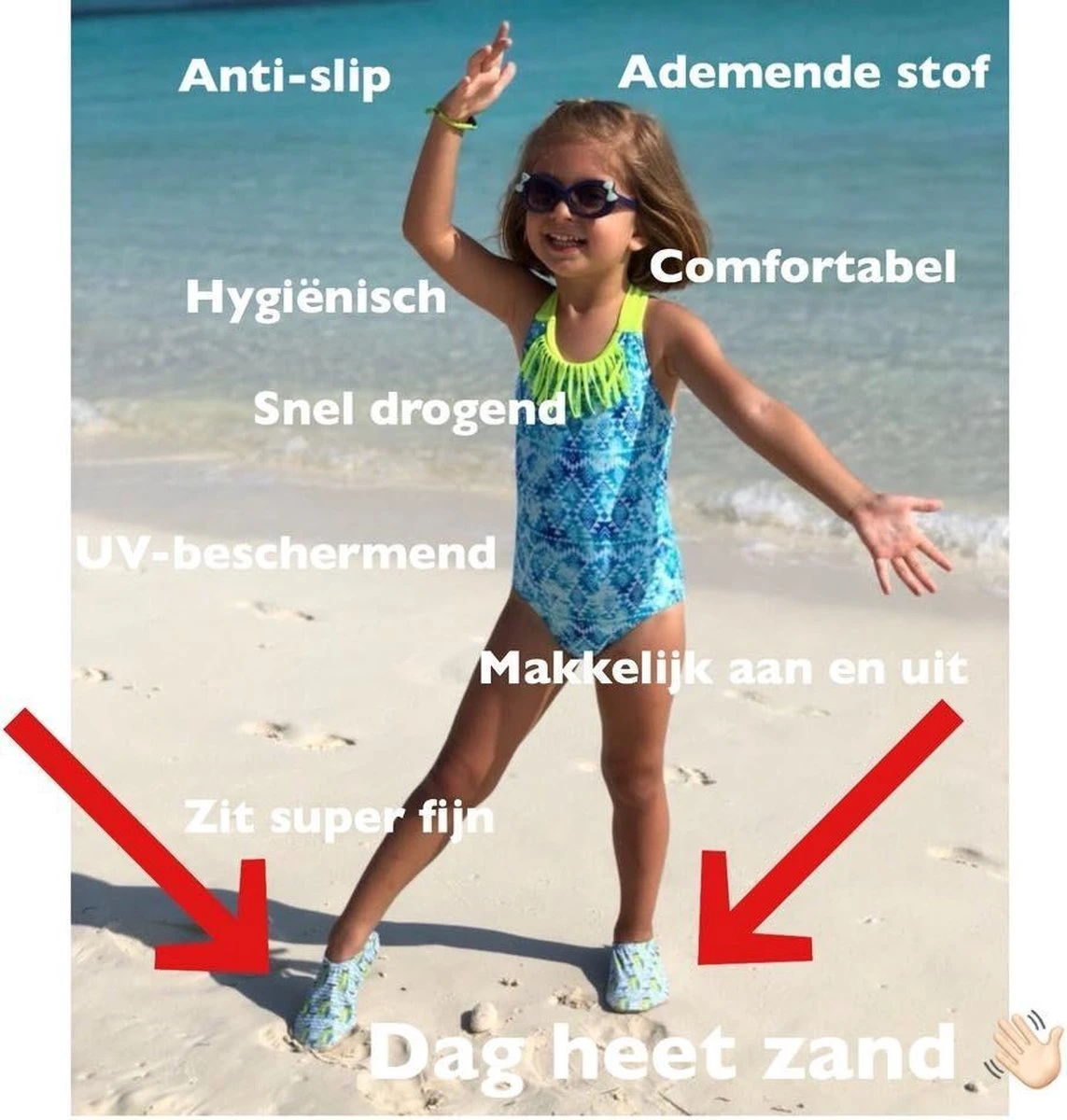 Slipstop Waterschoen Kinderen / Zwemschoenen / Zwemslof / Antislip Schoen / Gymschoen - Jongen Meisje -Navy Blauw INF 18/20 10 Slipstop Waterschoen Kinderen / Zwemschoenen / Zwemslof / Antislip Schoen / Gymschoen - Jongen Meisje -Navy Blauw INF 18/20 - Afbeelding 8