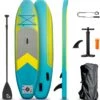 BluMill Opblaasbaar SUP Board - Stand Up Paddle Board - Verstelbare Peddel - Complete Set - Inclusief Pomp - Inclusief Enkelkoord - 300 Cm -Watersporten Benodigdheden 1165x1200