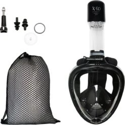X10 Full Face Mask- Snorkelmasker - Volwassenen - Zwart - L/XL -Watersporten Benodigdheden 1199x1200 1