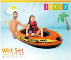 Intex Explorer Pro 100 Opblaasboot - 1 Persoons - Oranje -Watersporten Benodigdheden 1200x1011