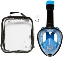 Atlantis Full Face Mask - Snorkelmasker - Volwassenen - Zwart/Blauw - L/XL 24 Atlantis Full Face Mask - Snorkelmasker - Volwassenen - Zwart/Blauw - L/XL -Watersporten Benodigdheden 1200x1090