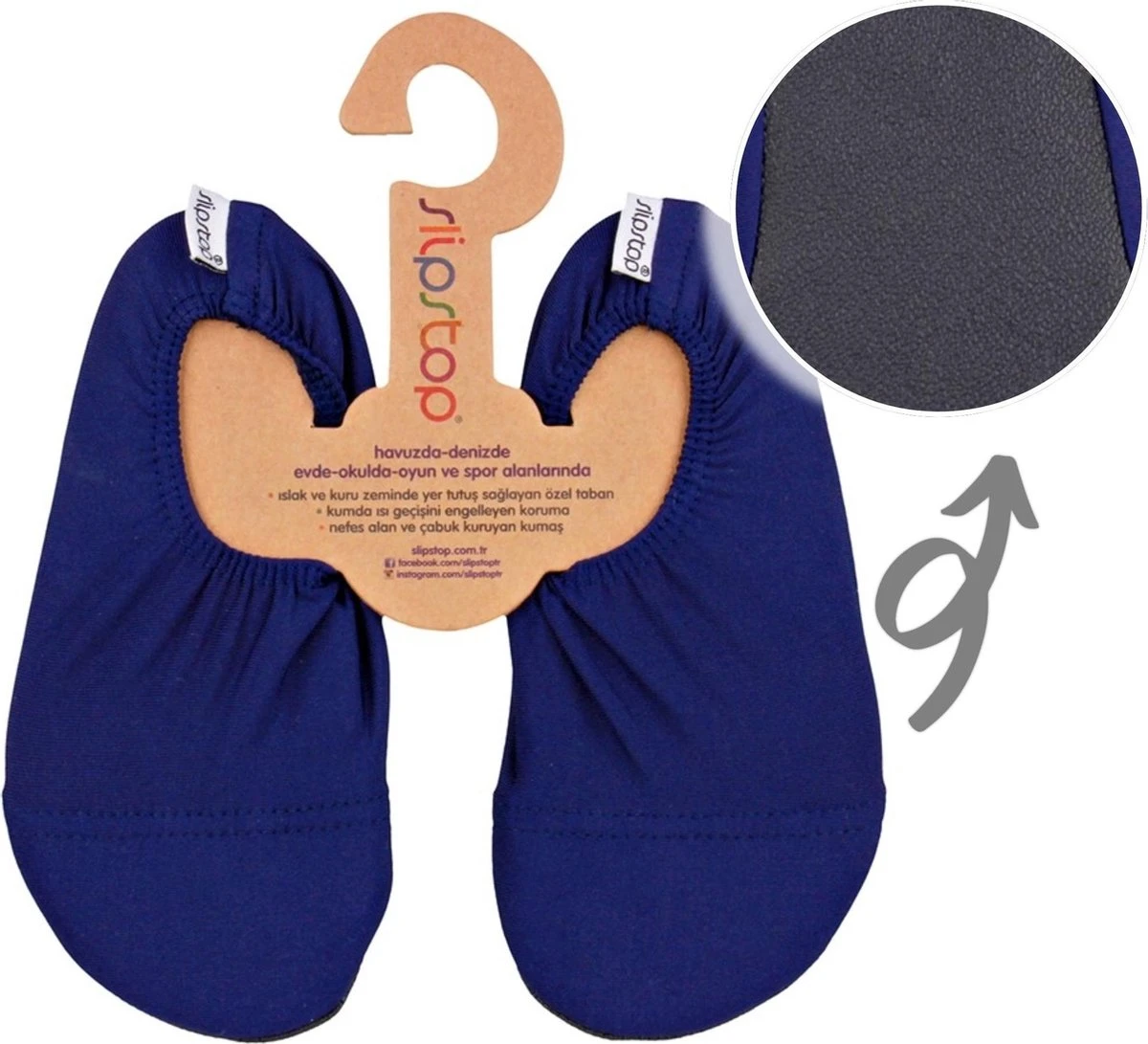 Slipstop Waterschoen Kinderen / Zwemschoenen / Zwemslof / Antislip Schoen / Gymschoen - Jongen Meisje -Navy Blauw INF 18/20 12 Slipstop Waterschoen Kinderen / Zwemschoenen / Zwemslof / Antislip Schoen / Gymschoen - Jongen Meisje -Navy Blauw INF 18/20 - Afbeelding 10