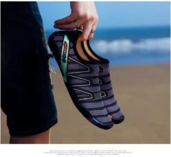 Nixnix - Waterschoenen - Maat 45 - Aquaschoenen - Strandschoenen - Antislip - Schoenen Voor Zwembaden En Strand - Volwassenen En Kinderen - Beschermt Tegen Grof Zand Scherpe Stenen En Dieren Onder Water - Unisex -Watersporten Benodigdheden 1200x1104