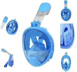 Atlantis Full Face Mask 2.0 - Snorkelmasker - Kinderen - Blauw - XS -Watersporten Benodigdheden 1200x1116