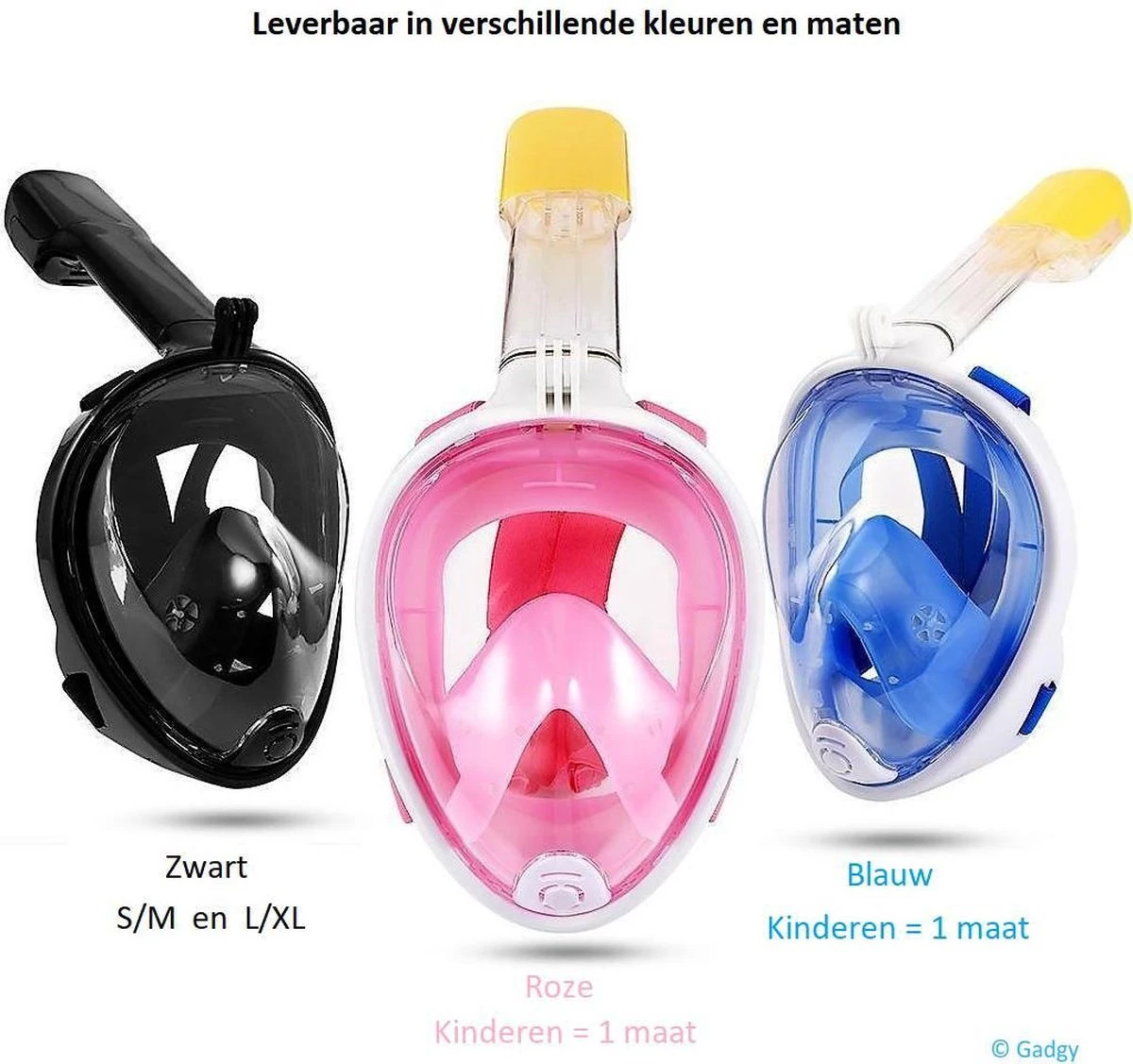 Gadgy Duikmasker Full Face Kinderen - Duikbril Met Snorkel - Snorkelset Kinderen - Snorkelmasker - Roze 10 Gadgy Duikmasker Full Face Kinderen - Duikbril Met Snorkel - Snorkelset Kinderen - Snorkelmasker - Roze - Afbeelding 8