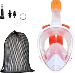 X10 Full Face Mask- Snorkelmasker - Kinderen - Oranje - XS -Watersporten Benodigdheden 1200x1163