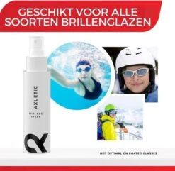 AXLETIC Anti-Fog - Anti Condens Spray Bril I Natuurlijke Brillenreiniger - Snelle Brillen Reiniger Spray Voor Zwembril, Ski En Masker - Tegen Beslagen Brillen - Anti Condens Doekjes Alternatief, 100ml -Watersporten Benodigdheden 1200x1171 1