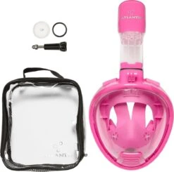 Atlantis Full Face Mask 2.0 - Snorkelmasker - Kinderen - Roze - XS -Watersporten Benodigdheden 1200x1189