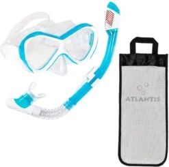 Atlantis Abaco Combo - Snorkelset - Kinderen - Wit/Turquoise -Watersporten Benodigdheden 1200x1191 1