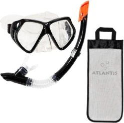 Atlantis Andros Combo - Snorkelset - Volwassenen - Zwart -Watersporten Benodigdheden 1200x1191