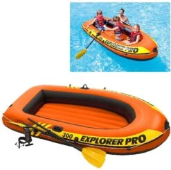 Intex Explorer Pro 300 Opblaasboot - 3 Persoons - Oranje -Watersporten Benodigdheden 1200x1197 1