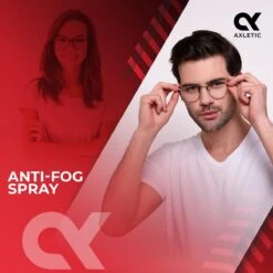 AXLETIC Anti-Fog - Anti Condens Spray Bril I Natuurlijke Brillenreiniger - Snelle Brillen Reiniger Spray Voor Zwembril, Ski En Masker - Tegen Beslagen Brillen - Anti Condens Doekjes Alternatief, 100ml -Watersporten Benodigdheden 1200x1200 186