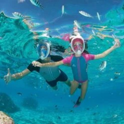 Campingwise Full Face Duikmasker - Snorkelmasker - Blauw - Maat S/M - Met Draagnet -Watersporten Benodigdheden 1200x1200 63