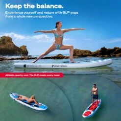 Premium Stand Up Paddling Board | 7in1 SUP Board Set | Compleet Met Accessories | Plus Actioncam Houder | Standup Paddle 320x80x16cm | Waterfiets SUP Opblaasbaar | Sportstech WPB320 Paddle Board -Watersporten Benodigdheden 1200x1200 7