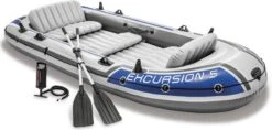 Intex Excursion Opblaasboot - 5 Personen - Grijs -Watersporten Benodigdheden 1200x574 7
