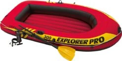 Intex Explorer Pro 300 Opblaasboot - 3 Persoons - Oranje -Watersporten Benodigdheden 1200x600