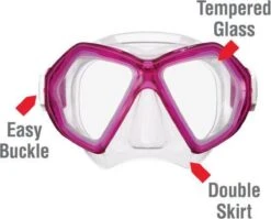 ReefTourer Snorkelmasker Duikbril Snorkelset RC-0107- Roze -Watersporten Benodigdheden 1200x968 1