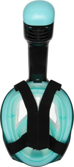 Sea Turtle Full Face Mask - Snorkelmasker - Volwassenen - Zwart/Turquoise - S/M -Watersporten Benodigdheden 537x1200