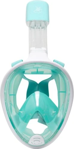 Sea Turtle Full Face Mask - Snorkelmasker - Volwassenen - Wit/Turquoise - S/M 11 Sea Turtle Full Face Mask - Snorkelmasker - Volwassenen - Wit/Turquoise - S/M -Watersporten Benodigdheden 593x1200 1