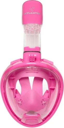 Atlantis Full Face Mask 2.0 - Snorkelmasker - Kinderen - Roze - XS -Watersporten Benodigdheden 599x1200