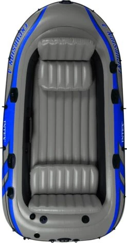 Intex Excursion 4 Opblaasboot - Opblaasboot - Grijs -Watersporten Benodigdheden 626x1200
