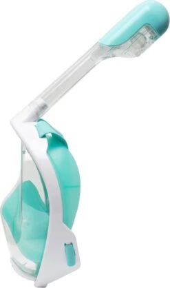 Sea Turtle Full Face Mask - Snorkelmasker - Volwassenen - Wit/Turquoise - L/XL -Watersporten Benodigdheden 709x1200