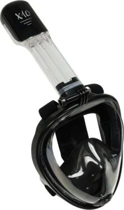 X10 Full Face Mask- Snorkelmasker - Volwassenen - Zwart - S/M
