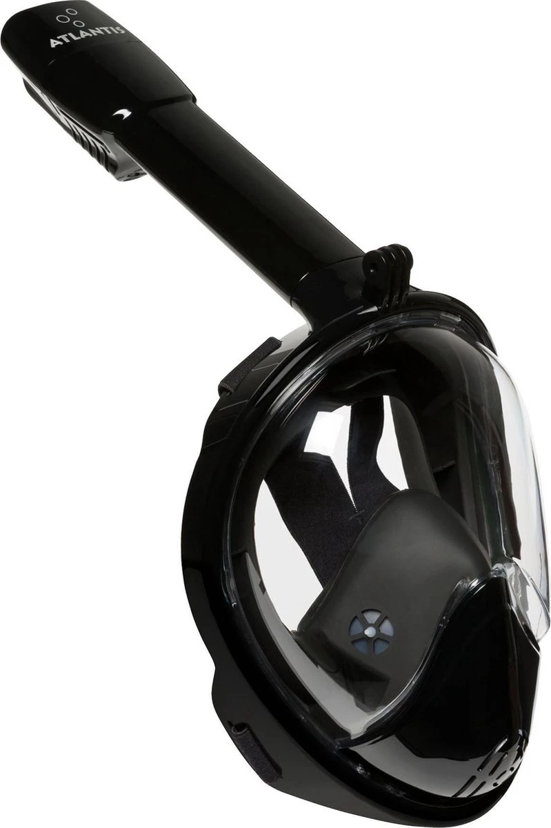 Atlantis Full Face Mask 2.0 - Snorkelmasker - Volwassenen - Zwart - S/M 3 Atlantis Full Face Mask 2.0 - Snorkelmasker - Volwassenen - Zwart - S/M