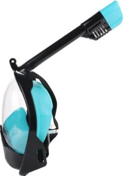 Atlantis Full Face Mask 2.0 - Snorkelmasker - Volwassenen - Zwart/Turquoise - L/XL -Watersporten Benodigdheden 838x1200