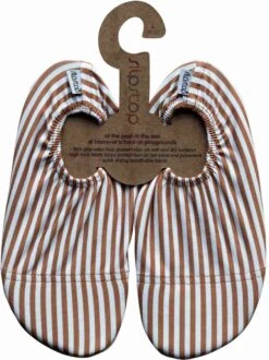 Slipstop Cognac Stripe - Gestreept Cognac Wit