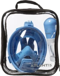 Atlantis Full Face Mask 2.0 - Snorkelmasker - Kinderen - Blauw - XS -Watersporten Benodigdheden 955x1200 1