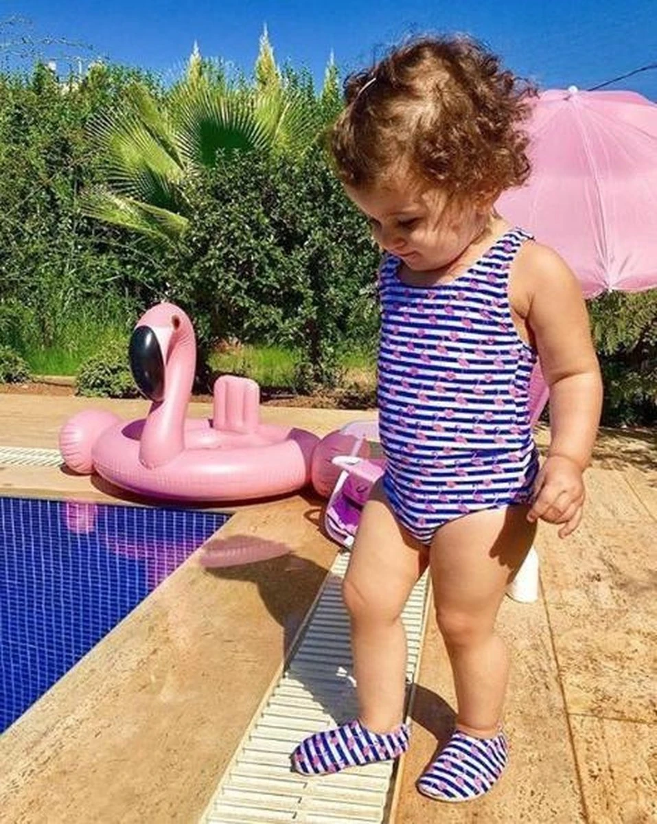 Slipstop Waterschoen Kinderen / Zwemschoenen / Zwemslof / Antislip Schoen / Gymschoen - Jongen Meisje -Navy Blauw INF 18/20 5 Slipstop Waterschoen Kinderen / Zwemschoenen / Zwemslof / Antislip Schoen / Gymschoen - Jongen Meisje -Navy Blauw INF 18/20 - Afbeelding 3