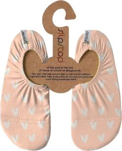 Slipstop Luz - Zalm Roze Met Witte Hartjes