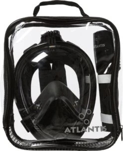 Atlantis Full Face Mask 2.0 - Snorkelmasker - Volwassenen - Zwart - L/XL -Watersporten Benodigdheden 981x1200 1